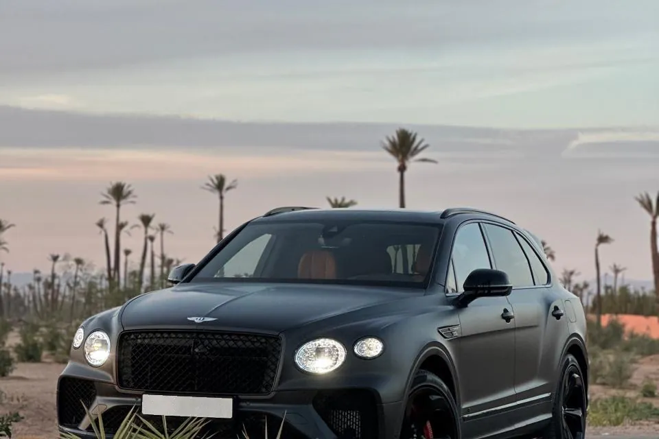 Real Accrocar Bentley photographed in Marrakech for vehicle verification