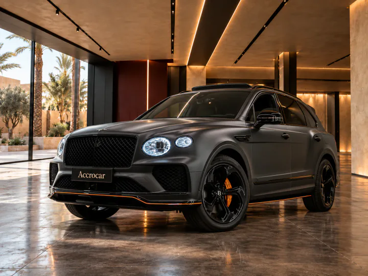 Bentley Bentayga luxury car rental in Marrakech, VIP delivery Morocco