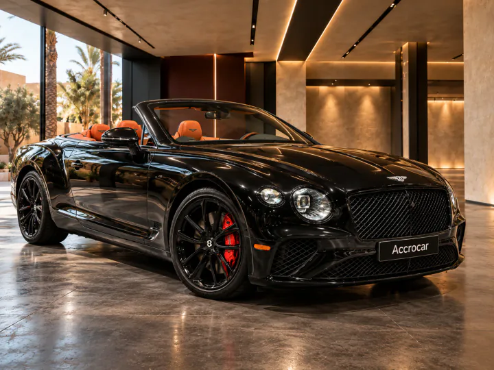 Bentley Continental GTC exterior for luxury car rental in Marrakech – Accrocar