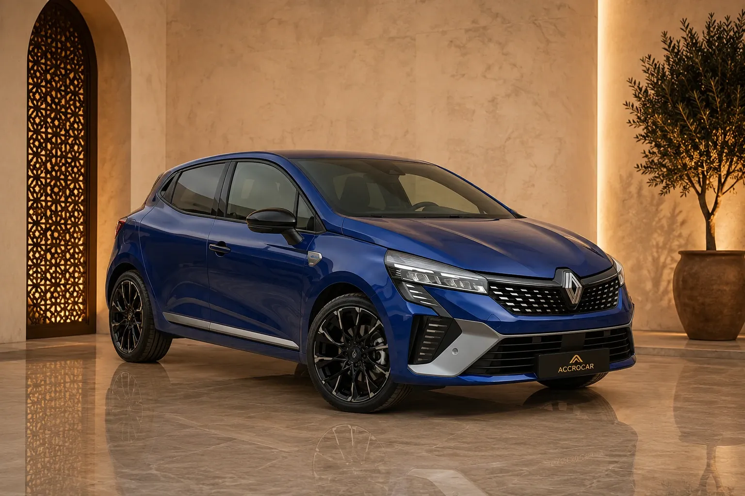 Renault Clio Hybrid Alpine rental in Marrakech with Accrocar delivery