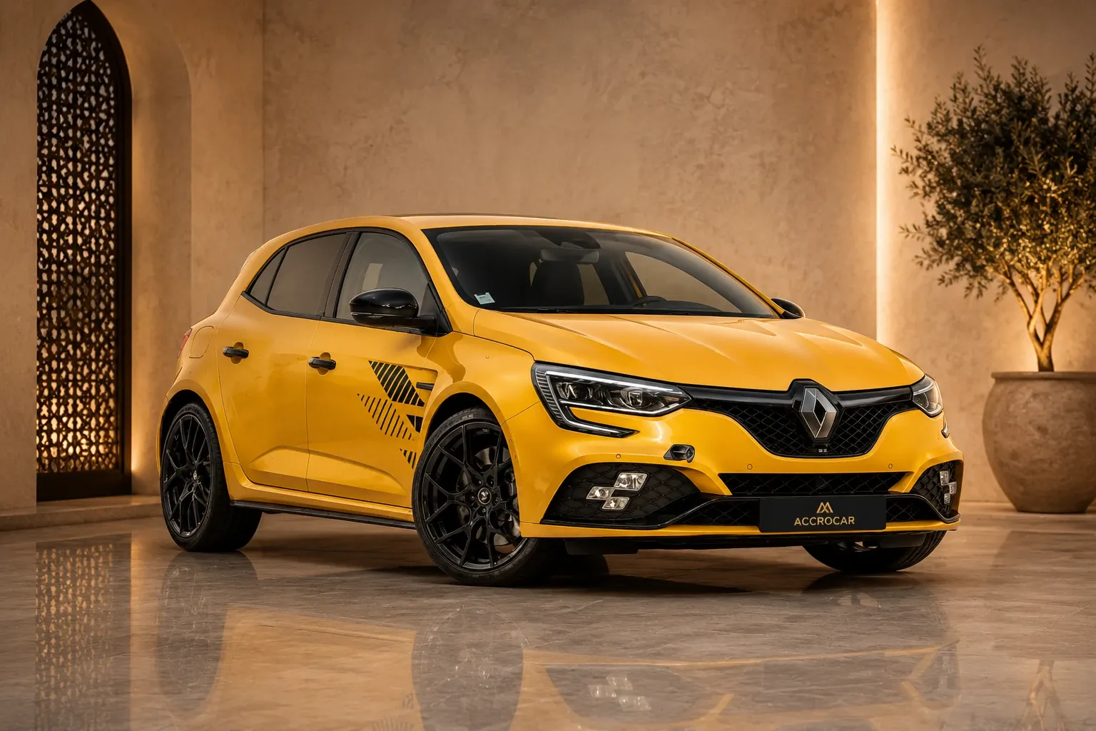 Renault Mégane RS sport rental in Marrakech with Accrocar delivery