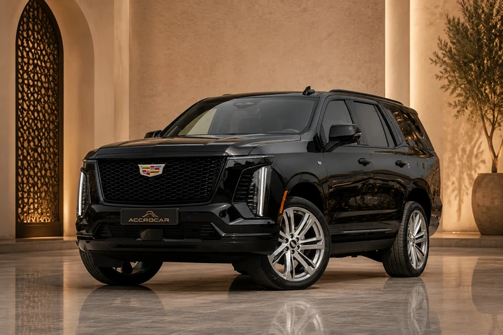 Cadillac Escalade 600 luxury rental in Marrakech with Accrocar VIP delivery