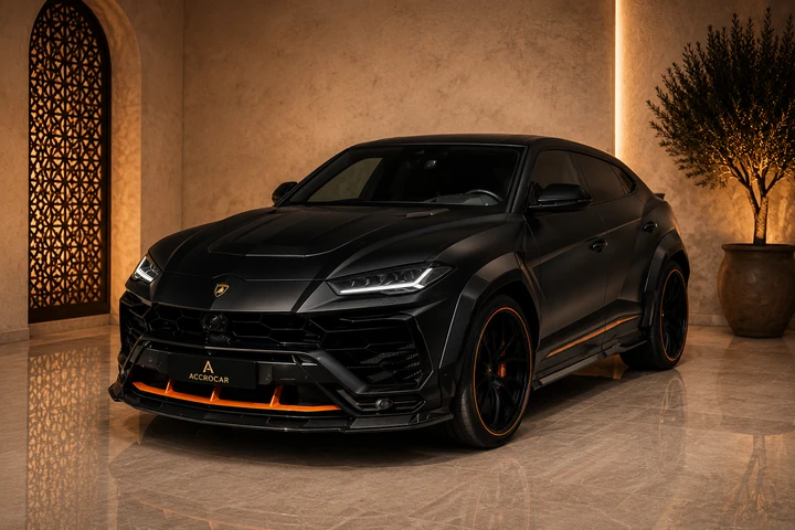 Lamborghini Urus luxury rental in Marrakech with Accrocar VIP delivery