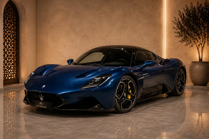 Maserati MC20 luxury rental in Marrakech with Accrocar VIP delivery
