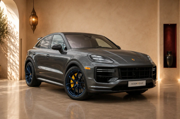 Porsche Cayenne luxury car rental in Marrakech, VIP delivery Morocco